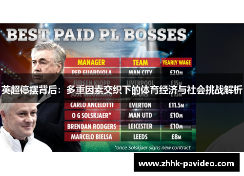 英超停摆背后：多重因素交织下的体育经济与社会挑战解析